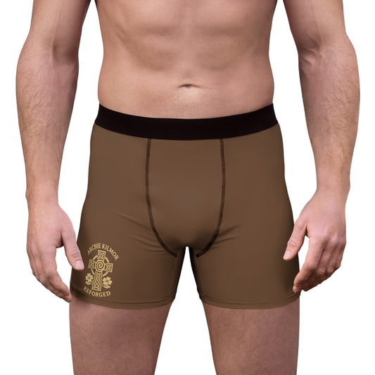 "Archie Kilmor Cross - Reforged" #01, Men's Boxer Briefs (Coffee Brown)