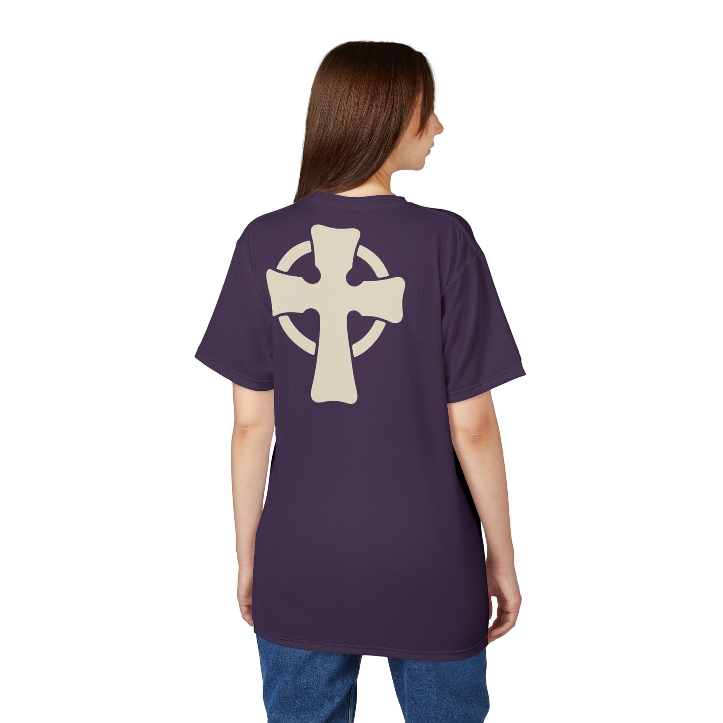 "Retro Jesus", Unisex T-shirt (Acai Berry)