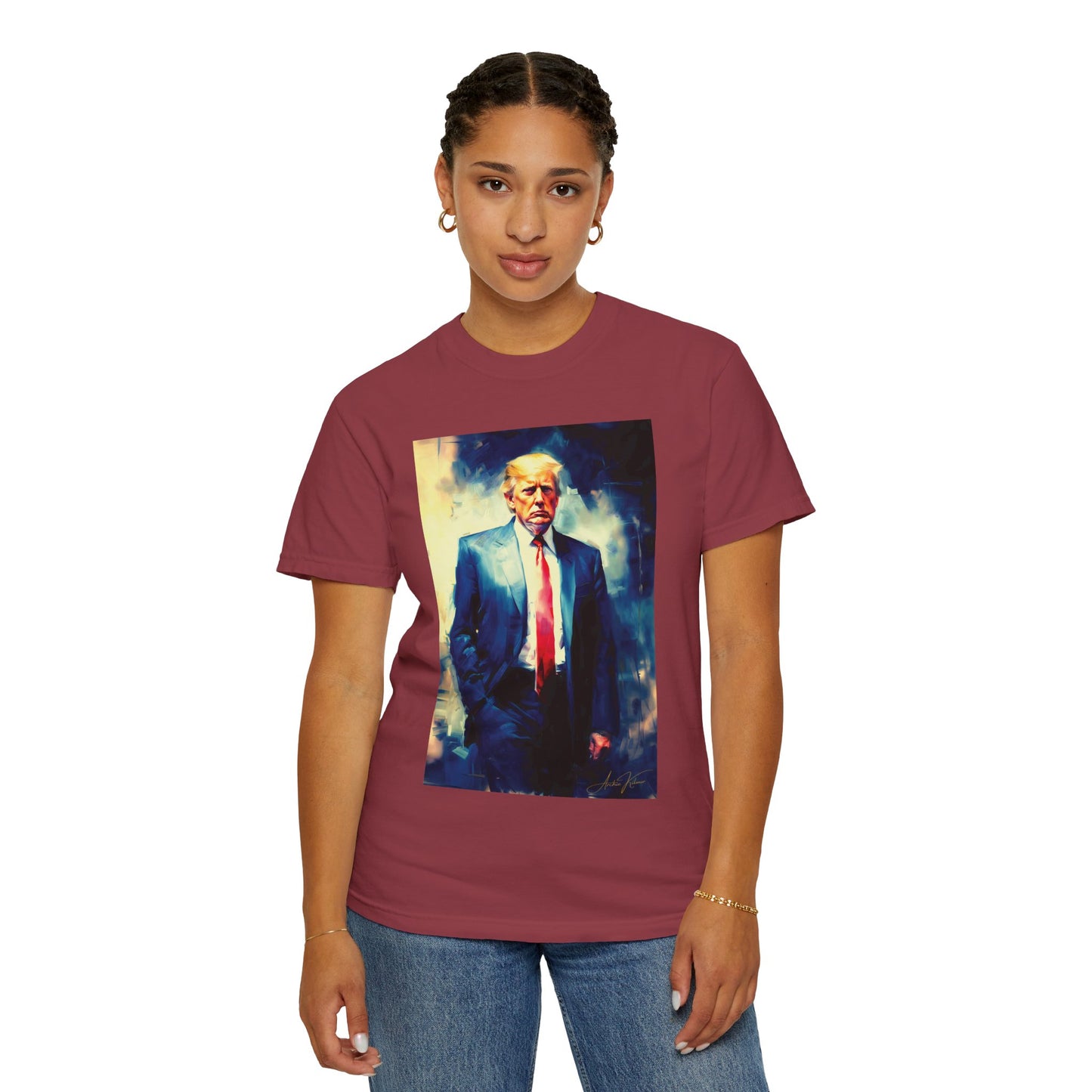 "Trump Portrait No. 6", Unisex T-shirt (Light Colors)