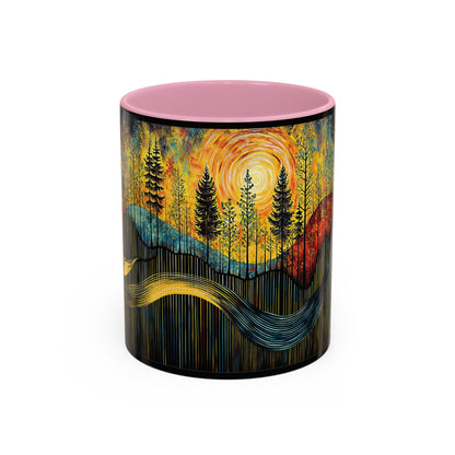 "Sacred Resonance", Colorful Mugs (11oz, 15oz)