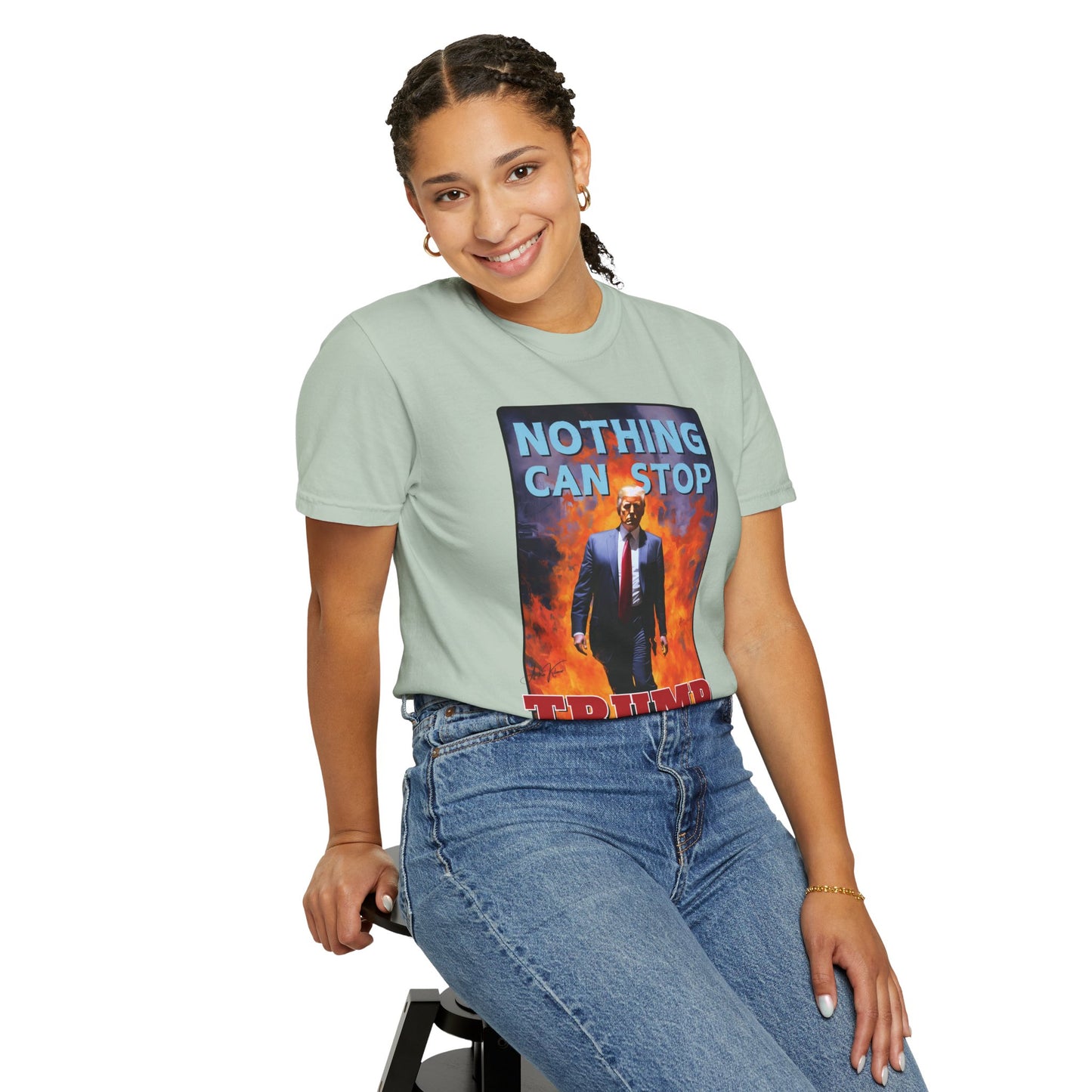 "Nothing Can Stop Trump", Unisex T-shirt (Light Colors)