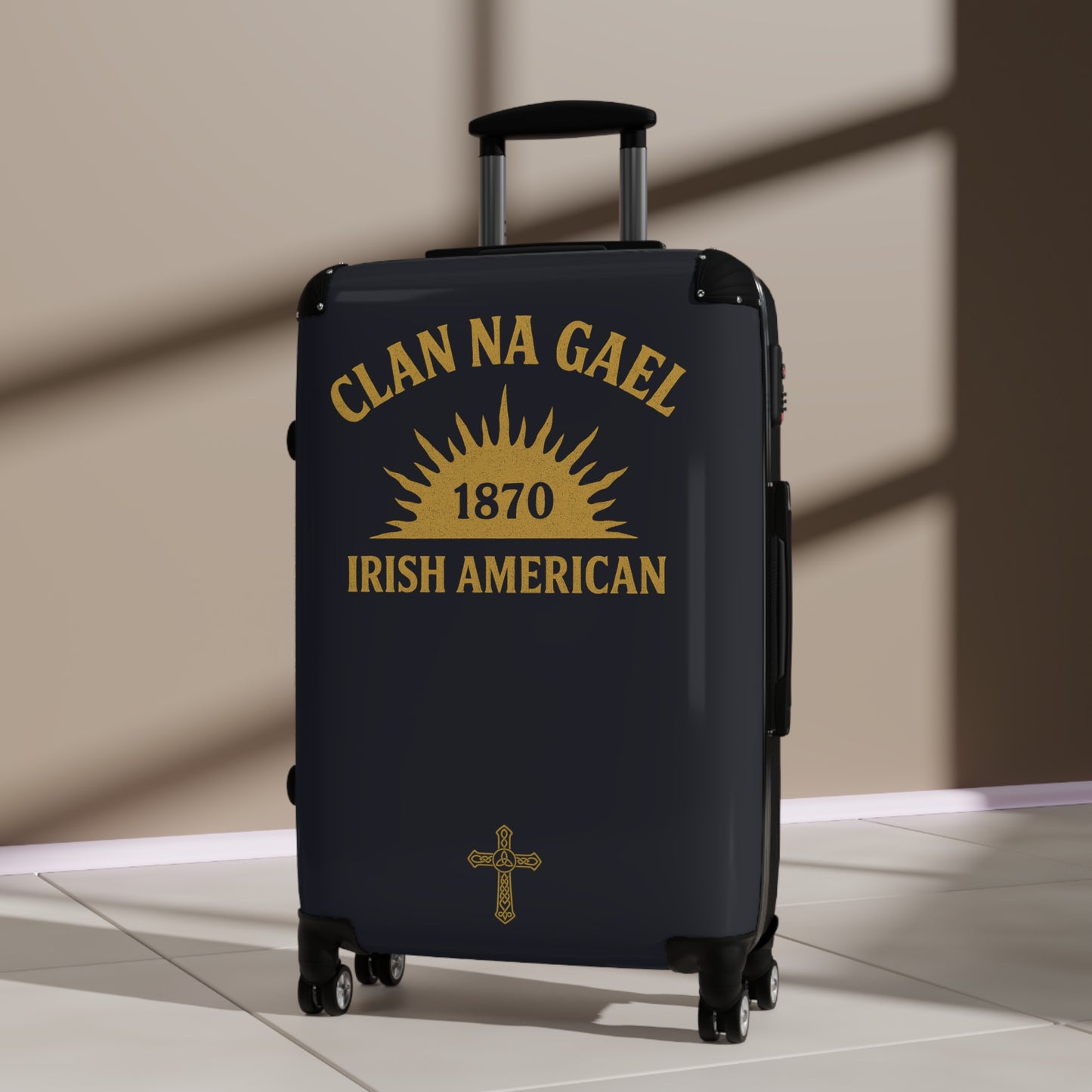 "Clan na Gael - Irish American", Suitcase (Black Denim)