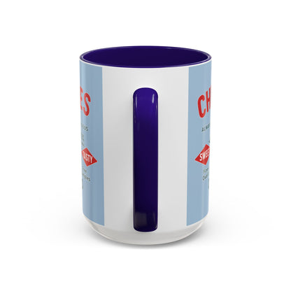 "Delicious Cherries", Colorful Mugs (11oz, 15oz) (Retro Sky)