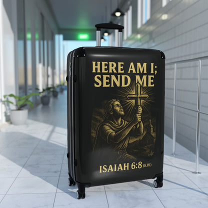 "Isaiah 6:8 (KJV)", Suitcases (Void Black)