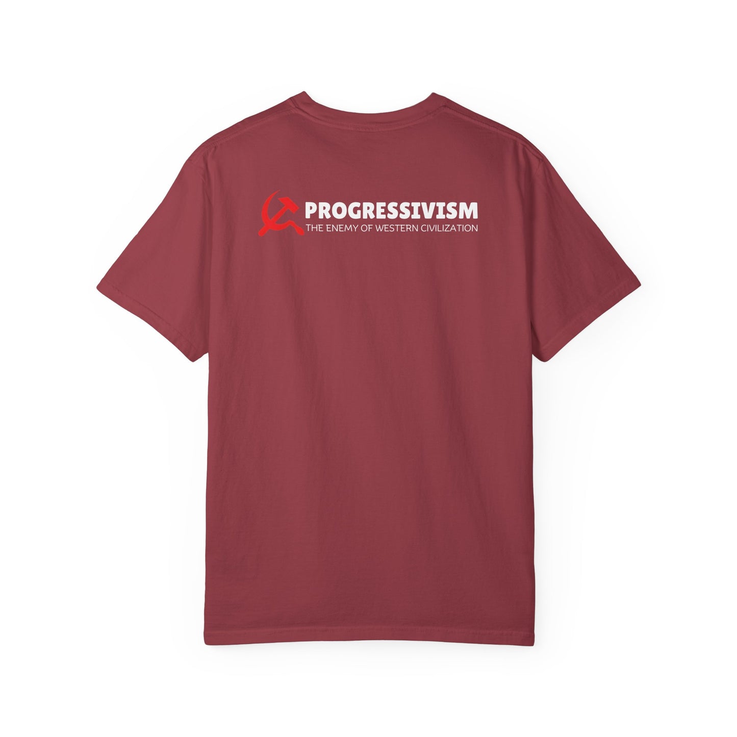 "Progressivism - Enemy of Western Civilization", Unisex T-shirt (Dark Colors)