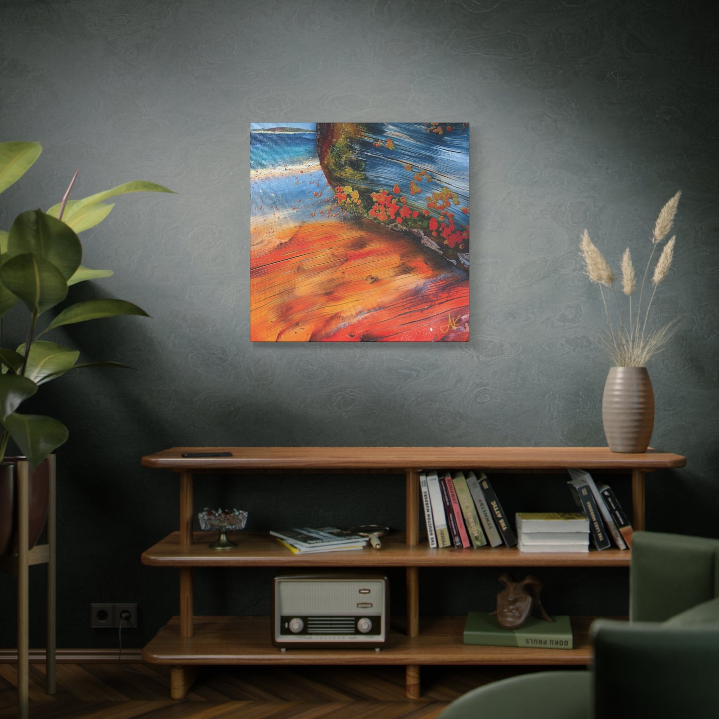 "Landfall Ember – Memories of Ancestral Strakes", Fine Art Matte Canvas, Stretched, 1.25"