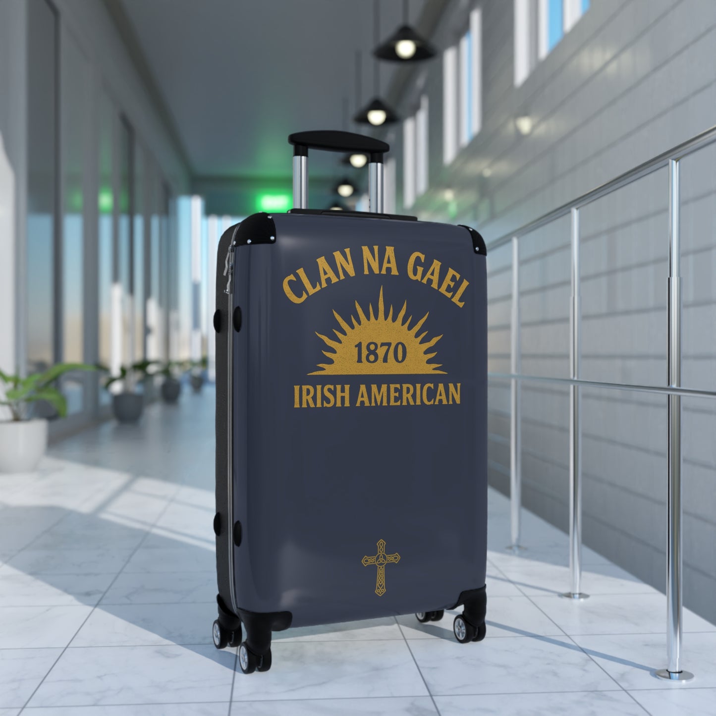 "Clan na Gael - Irish American", Suitcase (Blue Burka Grey)