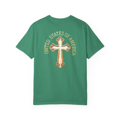 "USA Gold Cross", Unisex T-shirt
