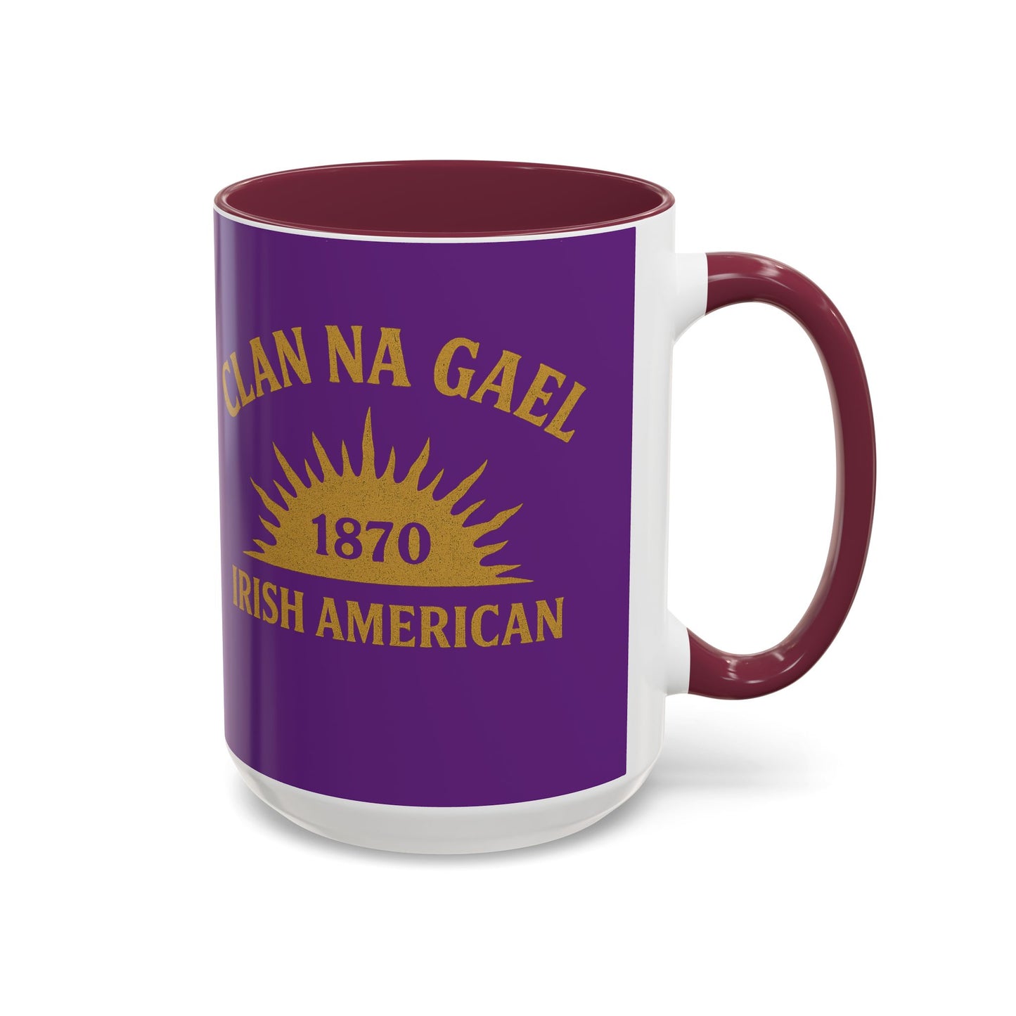 "Clan na Gael - Irish American", Colorful Mugs (11oz, 15oz) (Vesper Violet)