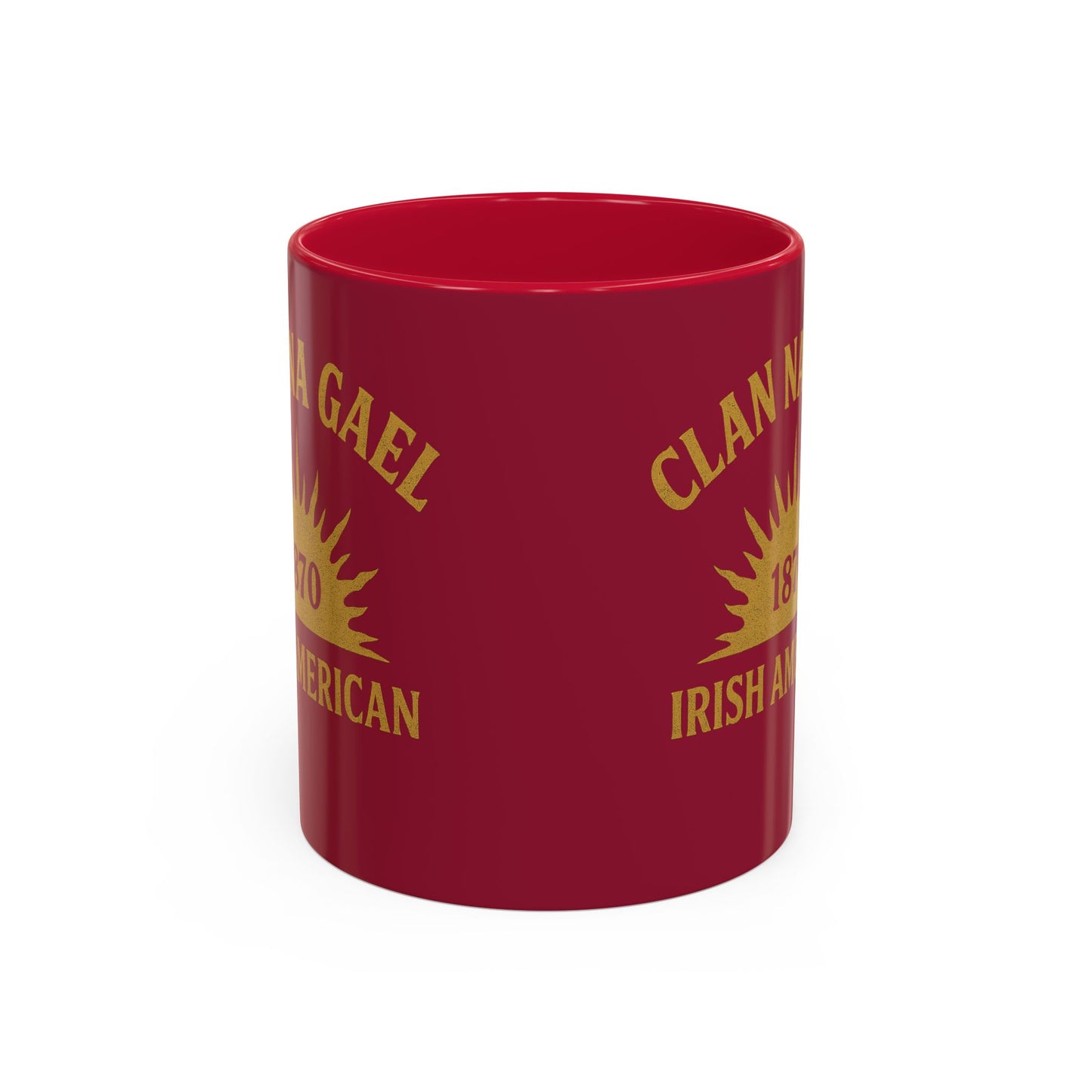 "Clan na Gael - Irish American", Colorful Mugs (11oz, 15oz) (Fénechas Red)