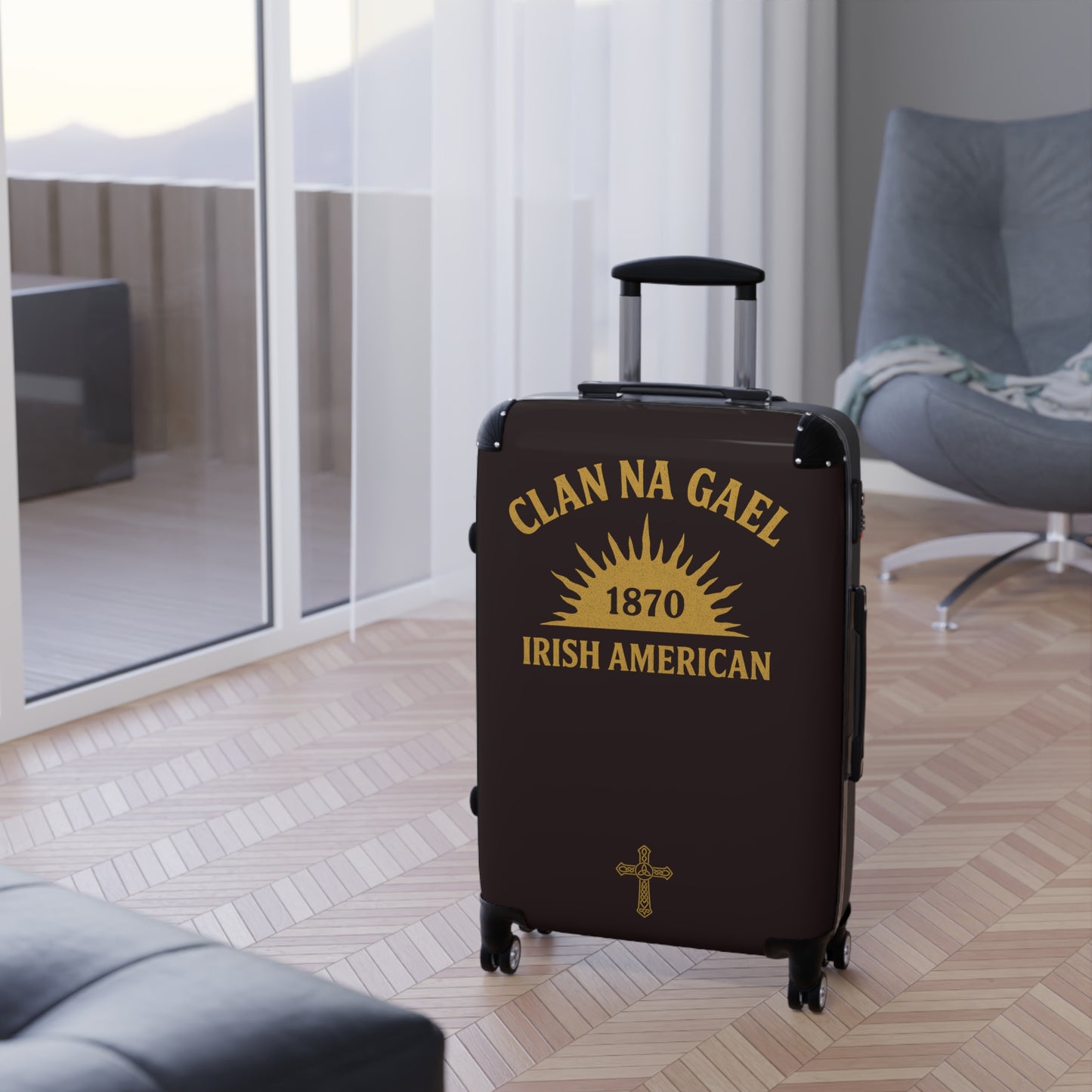 "Clan na Gael - Irish American", Suitcase (Seal Brown)