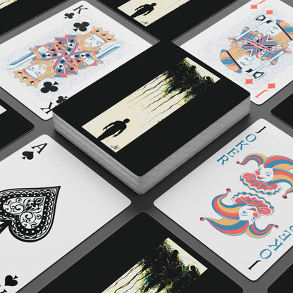 "Just Walk On", Fine Art Playing Cards (Void Black)