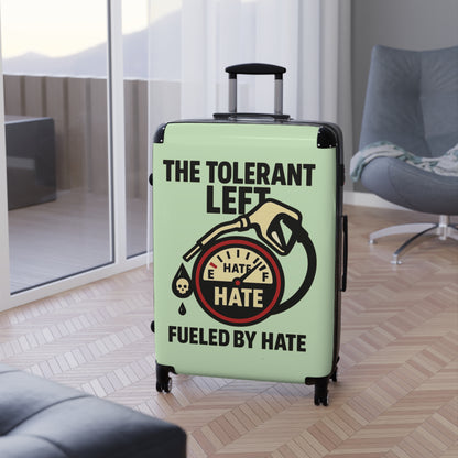 "The Tolerant Left", Suitcase (Soft Lime Green)