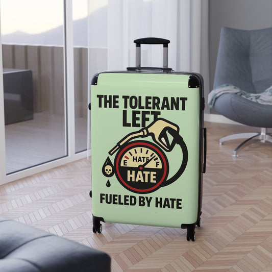 "The Tolerant Left", Suitcase (Soft Lime Green)