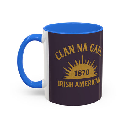 "Clan na Gael - Irish American", Colorful Mugs (11oz, 15oz) (Purple Verbena)