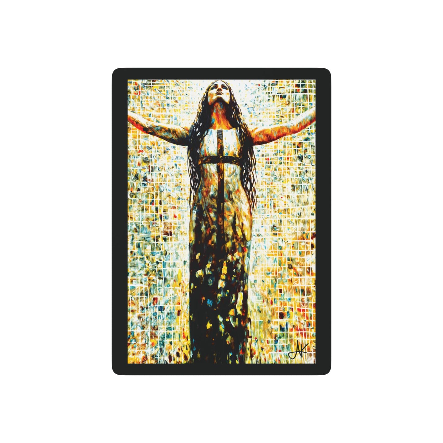 "Walk with God", Christian Fine Art Playing Cards (Void Black)