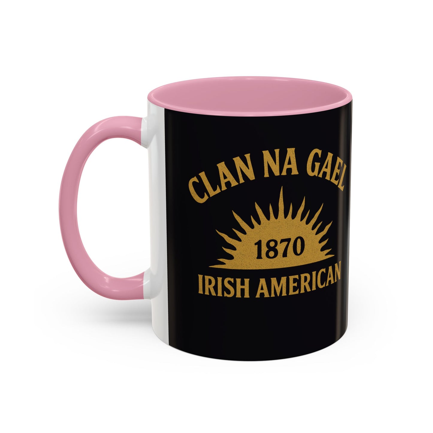 "Clan na Gael - Irish American", Colorful Mugs (11oz, 15oz) (Raven Black)