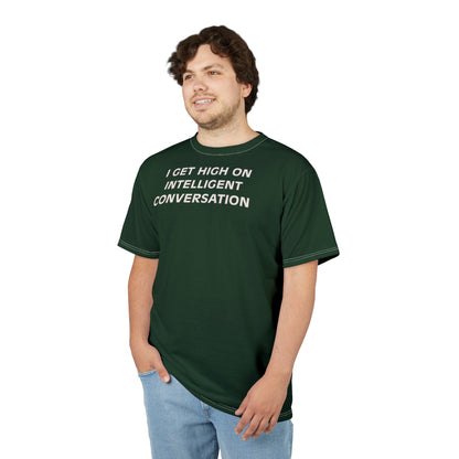 "Intelligent Conversation", Unisex T-shirt (Fenian Green)