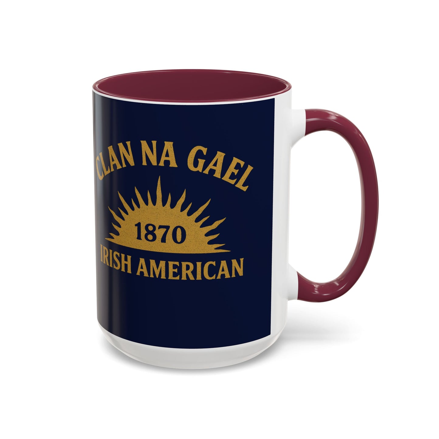 "Clan na Gael - Irish American", Colorful Mugs (11oz, 15oz) (Mariana Blue)