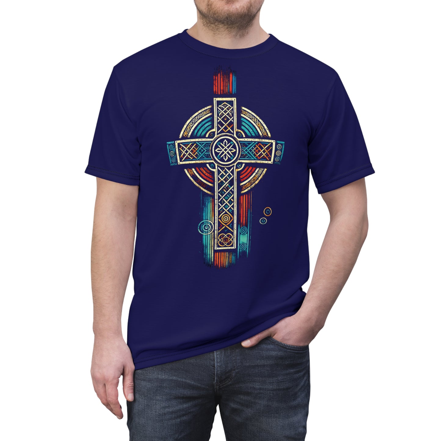 "Ancestral Faith", Unisex Tee (Obsidian Blue)