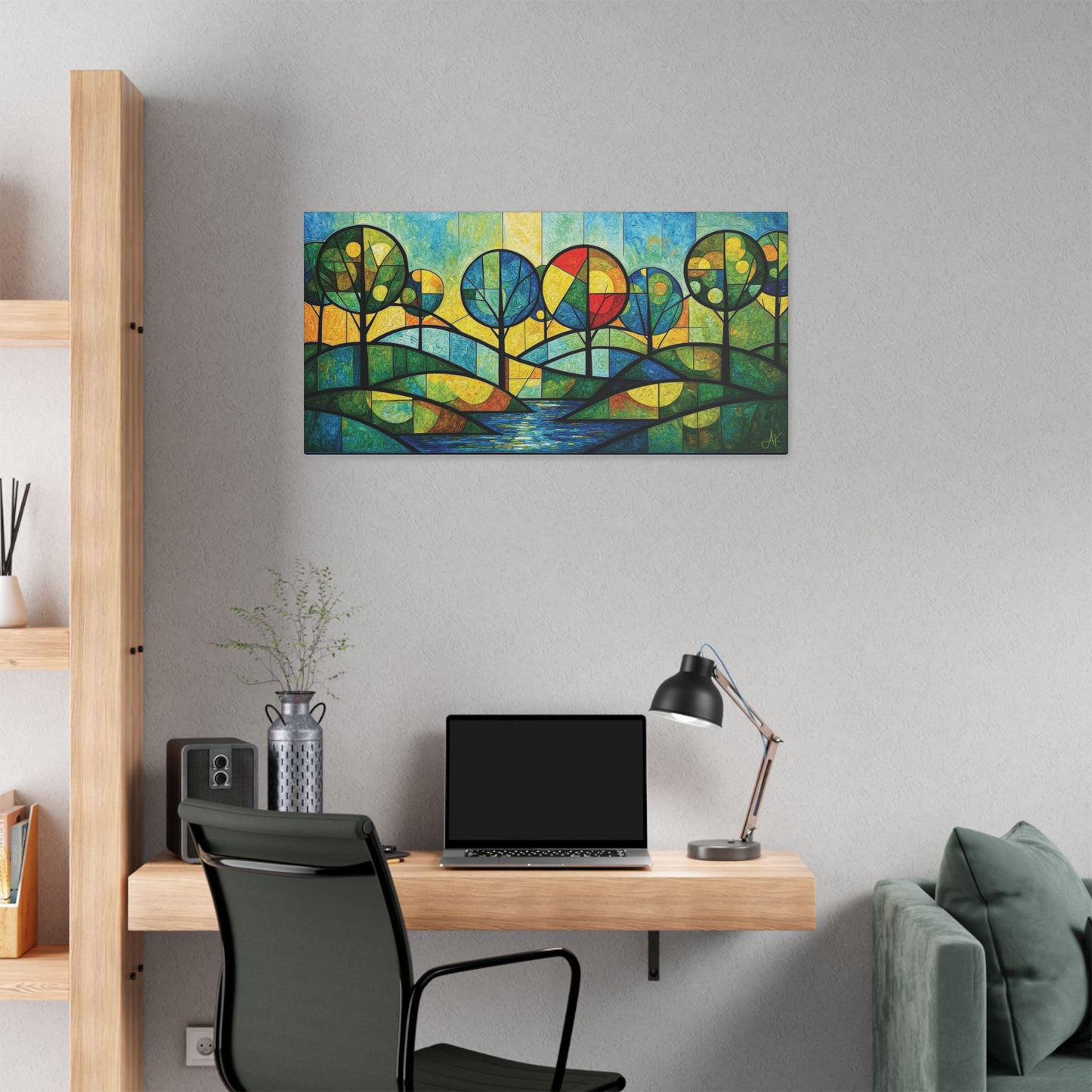 "Today I Bloom", Stretched Classic Canvas Fine Art Print