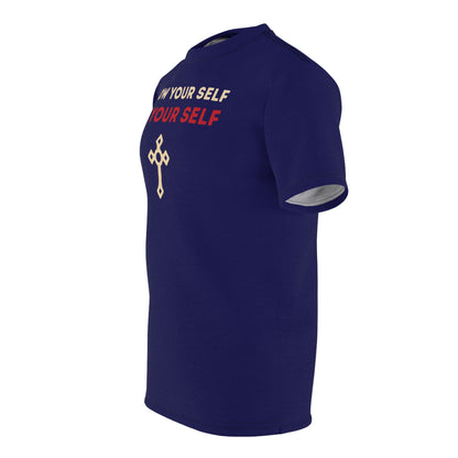 "Know Your Self", Unisex T-shirt (Obsidian Blue)