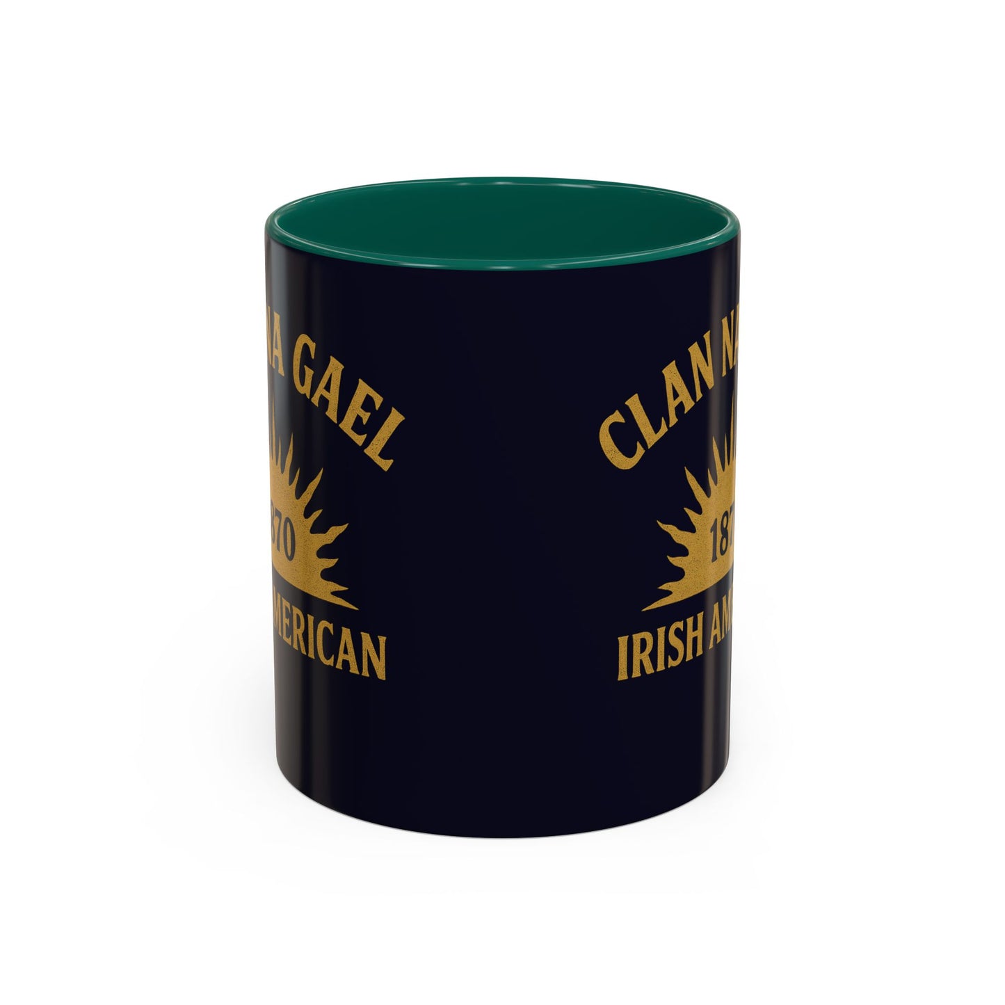 "Clan na Gael - Irish American", Colorful Mugs (11oz, 15oz) (Black Rock Blue)