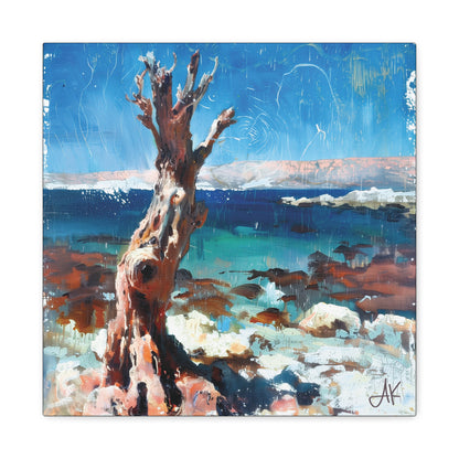 "Littoral Watch – Relic of the Gaelic Coast", Fine Art Matte Canvas, Stretched, 1.25"