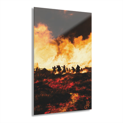 "Clan Skirmish", Fine Art Acrylic Wall Prints (French Cleat Hanging)