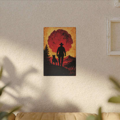 "Watchman of the Red Sun", Matte Canvas Fine Art Print