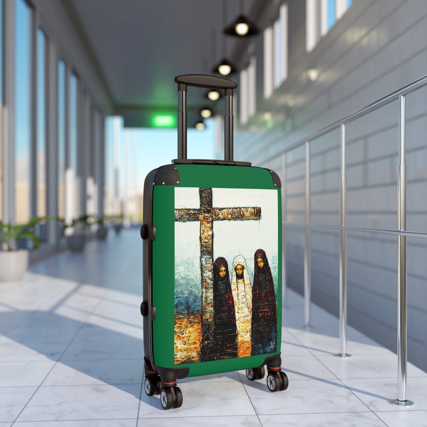 "At-the-Foot of the Cross - John 19:25", Suitcases (Dark Green)