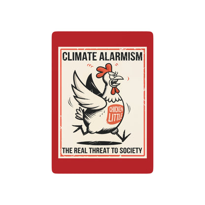 "Climate Alarmism - The Real Threat to Society" #21, Cultural Playing Cards (Venetian Red)