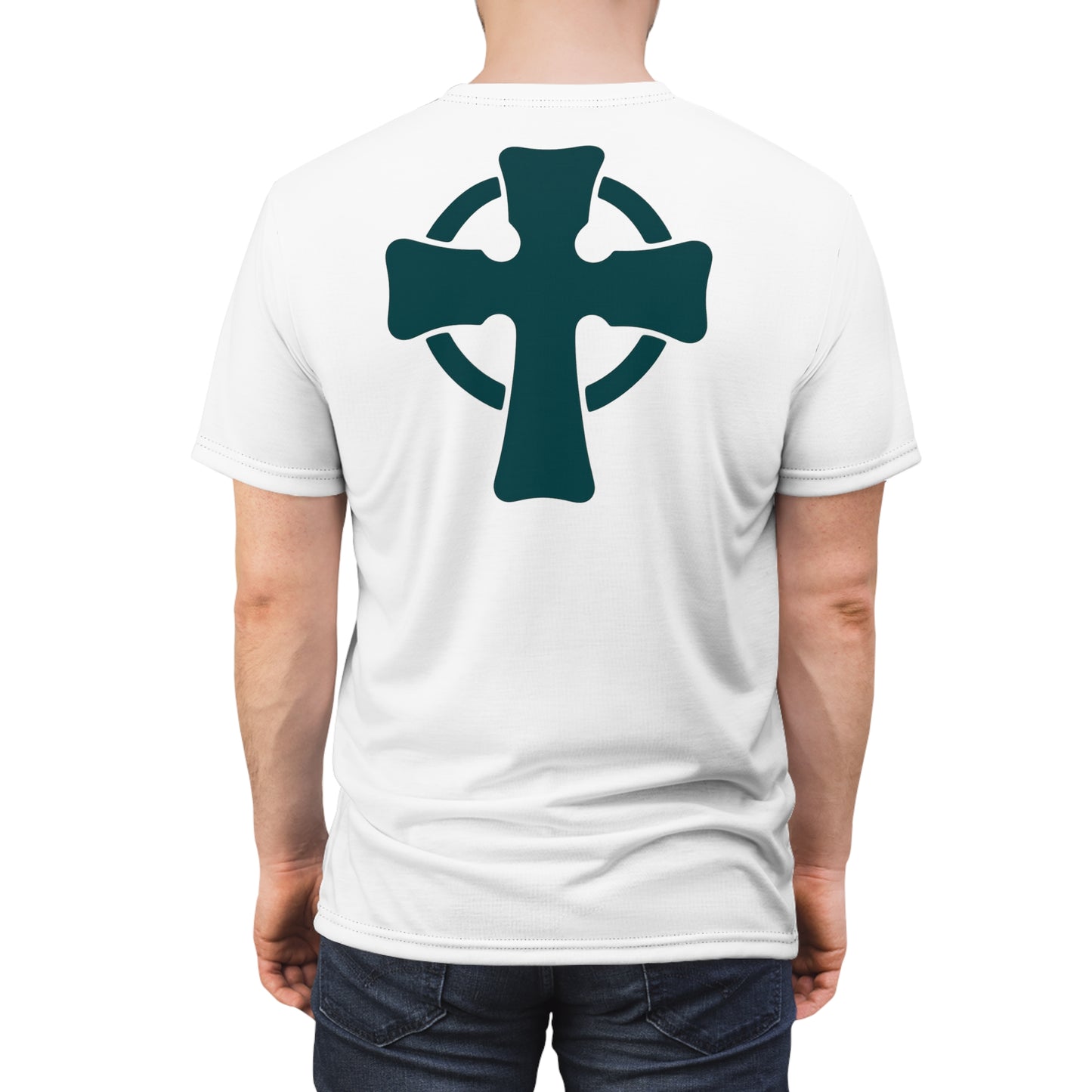 "Retro Jesus", Unisex T-shirt (Foamy Milk White)