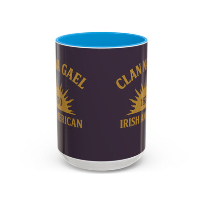 "Clan na Gael - Irish American", Colorful Mugs (11oz, 15oz) (Purple Verbena)