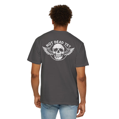 "Not Dead Yet - Winged Skull", Unisex T-shirt
