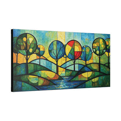 "Today I Bloom", Stretched Classic Canvas Fine Art Print