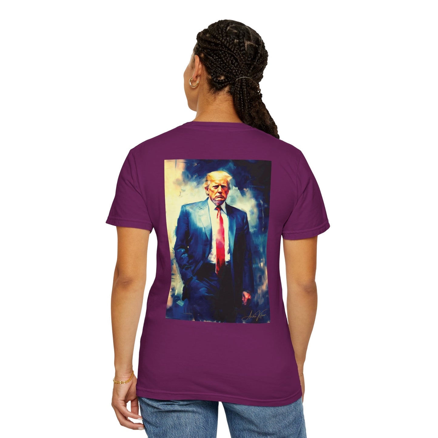 "Trump Portrait No. 6", Unisex T-shirt (Dark Colors)