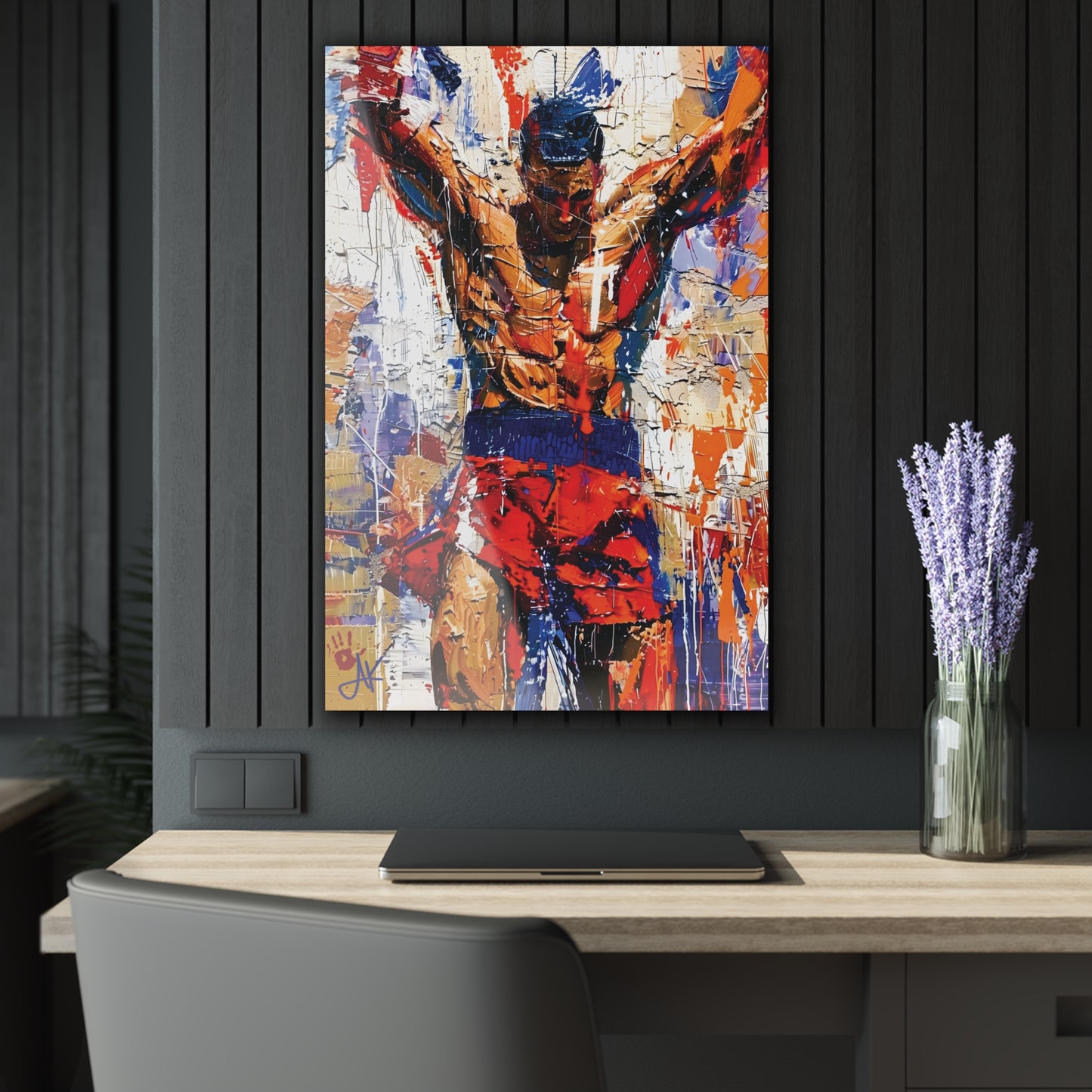 "Fight to Win", Fine Art Acrylic Wall Prints (French Cleat Hanging)