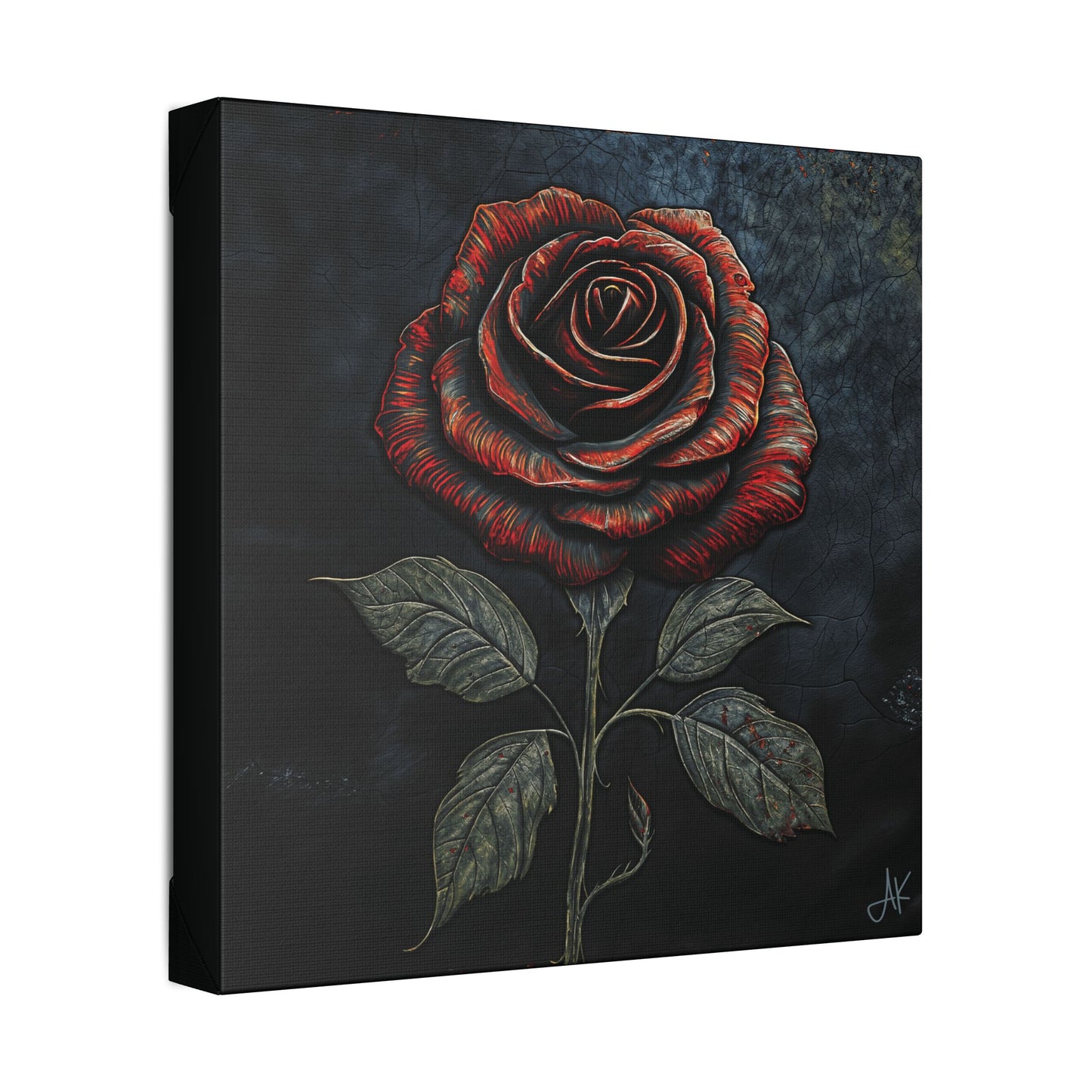 "The Rose Remains", Stretched Classic Canvas Fine Art Print
