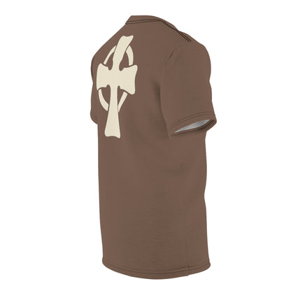 "Retro Jesus", Unisex T-shirt (Clove Brown)