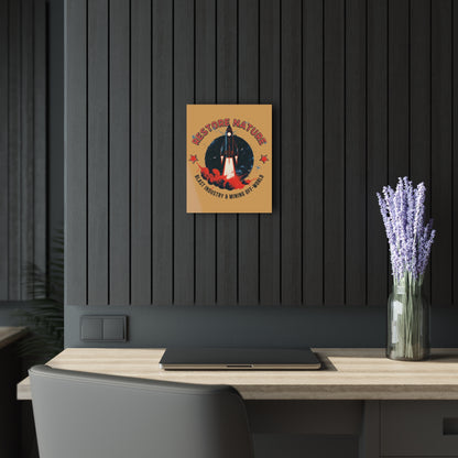 "Restore Nature", Acrylic Wall Prints (French Cleat Hanging) (Earth Brown)