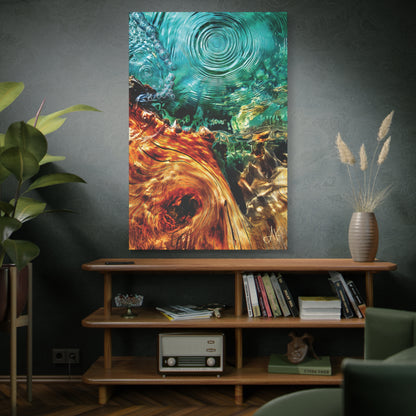 "Ringwell – Memory of the Tidal Wood", Fine Art Matte Canvas, Stretched, 1.25"