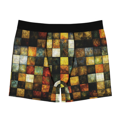 "Wood Block Pattern" #01, Men's Boxer Briefs
