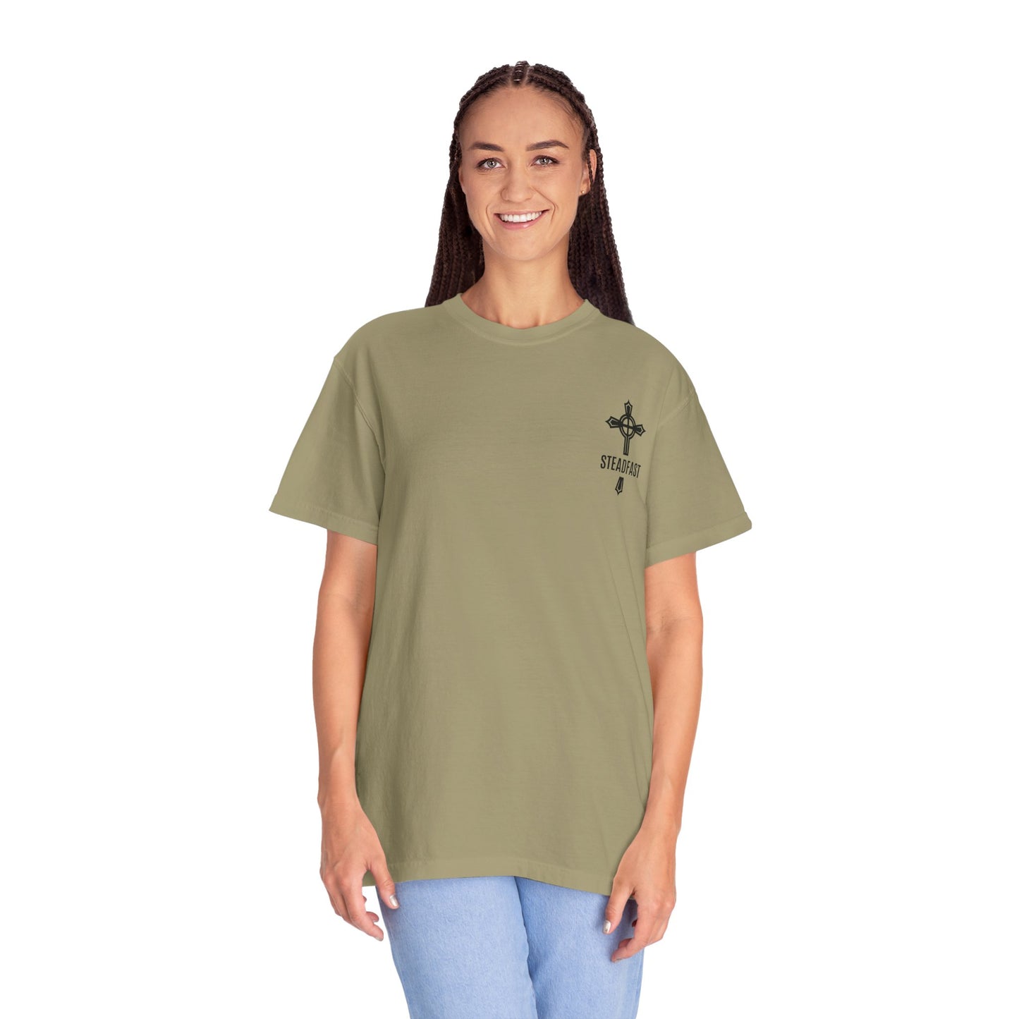 "Steadfast Cross in Black", Unisex T-shirt