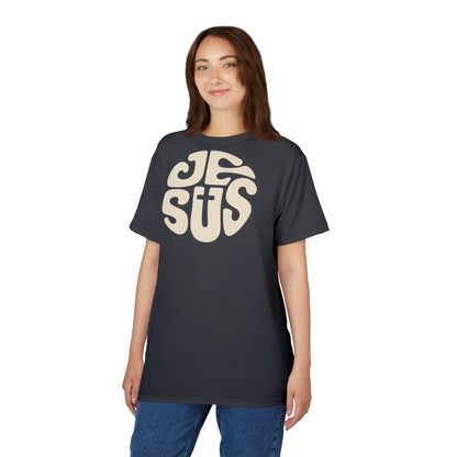 "Retro Jesus", Unisex T-shirt (Antarctic Deep)