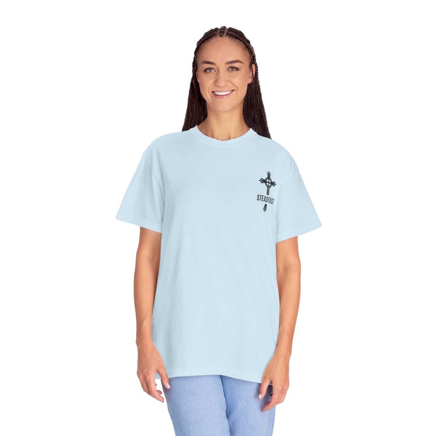 "Steadfast Cross in Black", Unisex T-shirt