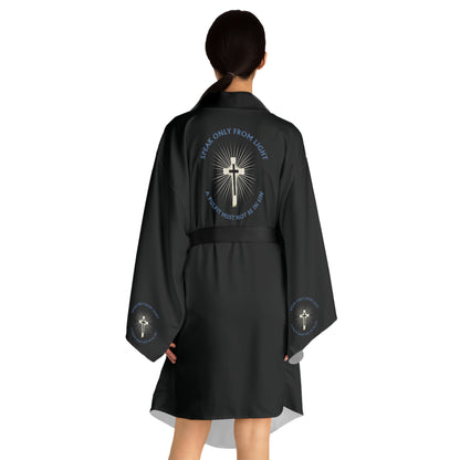 "Speak only from Light", Long Sleeve Kimono Robe