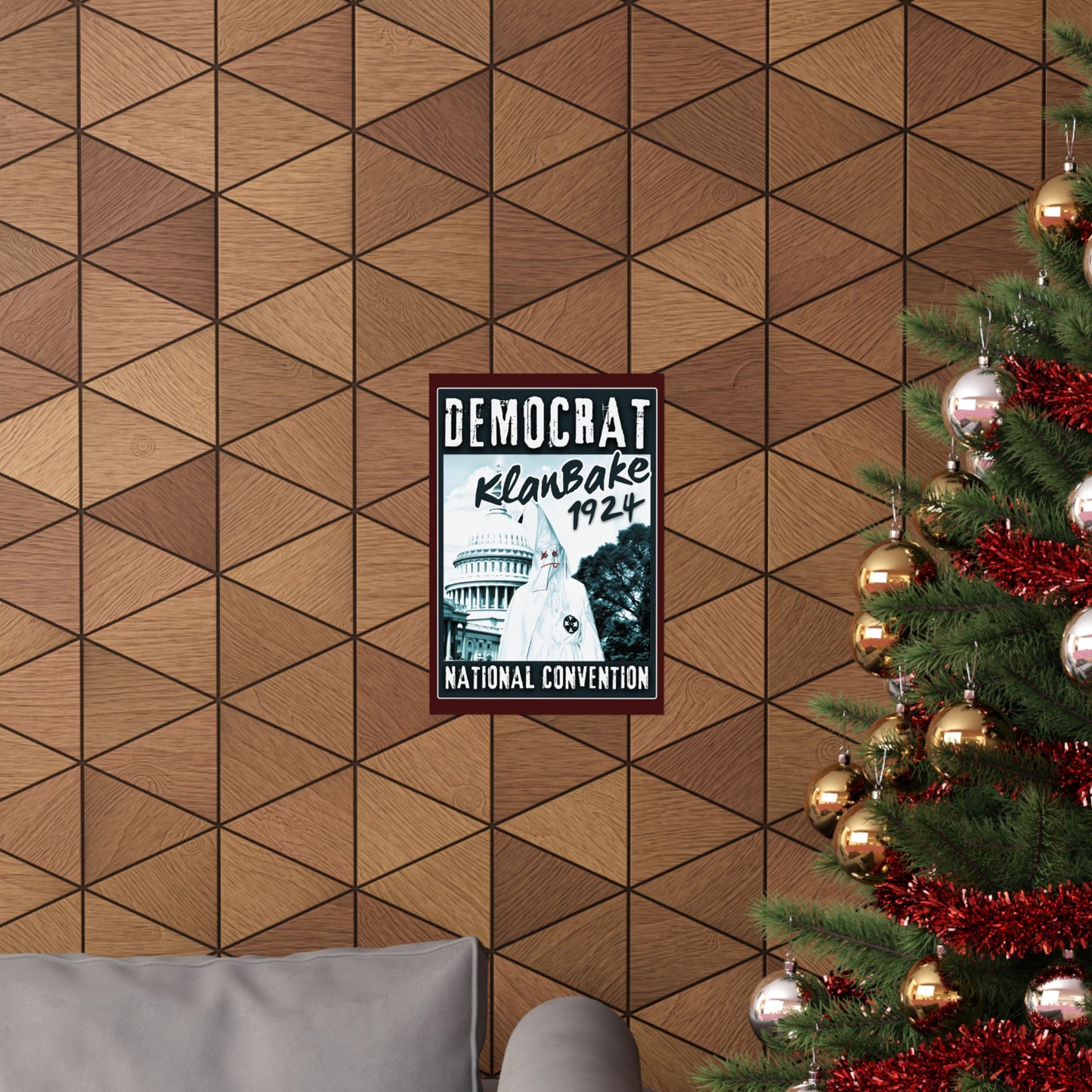 "Democrat KlanBake 1924", Matte Poster (Nine Tails Red)
