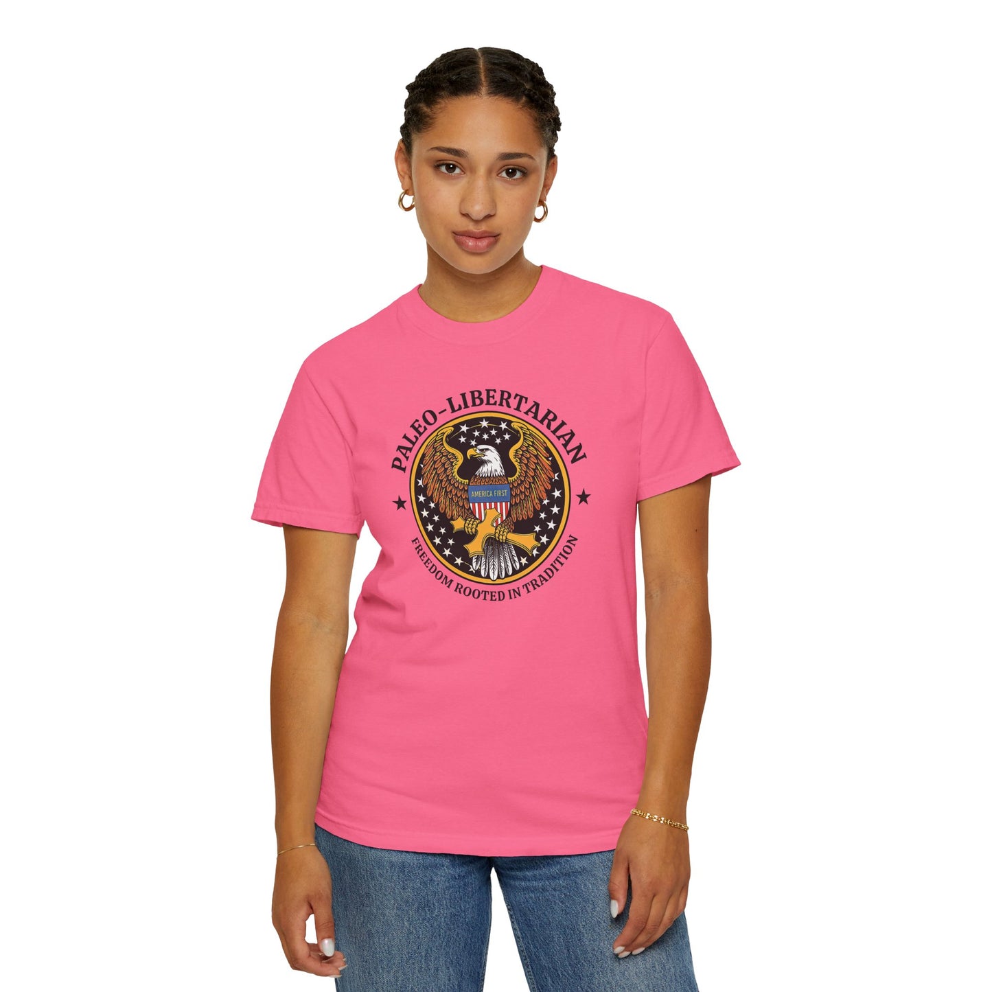 "Paleo-Libertarian" #01, Unisex T-shirt (Light Colors)