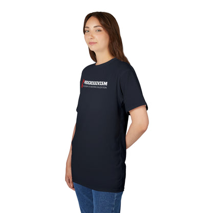 "Progressivism - Enemy of Western Civilization", Unisex Tee (Blackstone Blue)